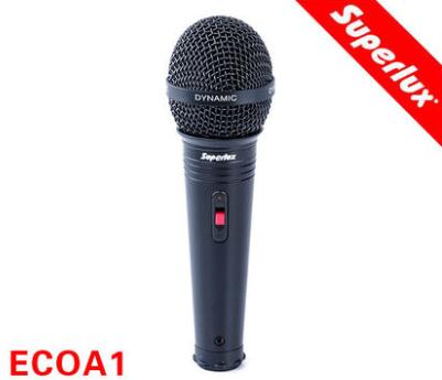 Anúncio: SUPERLUX MIC ECO-A1 VOCAL