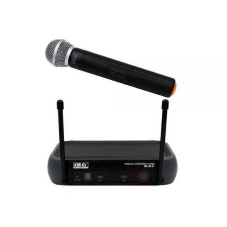 Anúncio: MICROFONE BLG S/FIO TM-UF01 C/1 UHF MANO