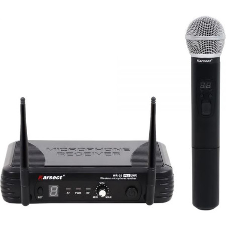 Anúncio: MICROFONE KARSECT S/FIO WR-25/HT-25A C/1 DIGI. MANO