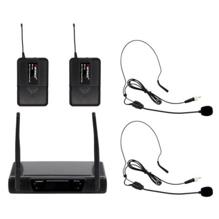 Anúncio: MICROFONE KARSECT S/FIO DUPLO WR-8LD/PT15/HT9A CABECA