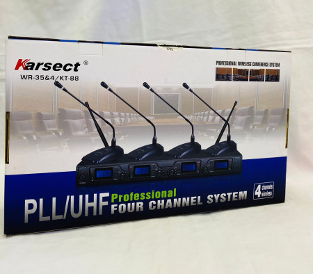 Anúncio: MICROFONE KARSECT S/FIO GOESNECK C/4 WR-35/4/KT88