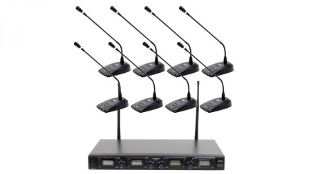 Anúncio: MICROFONE KARSECT S/FIO GOESNECK C/8 WR-858U/KT88
