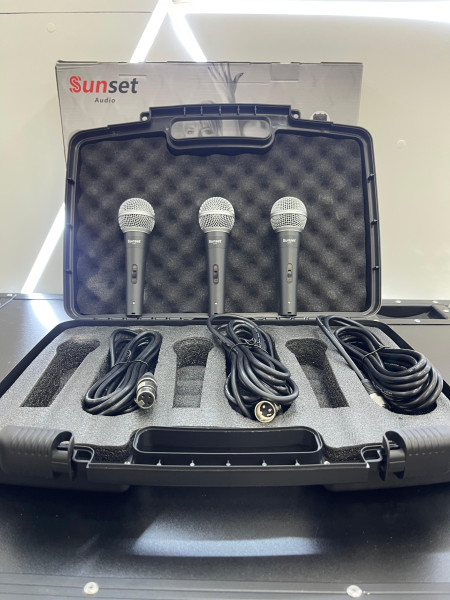 Anúncio: MICROFONE SUNSET WR-03 KIT C/3