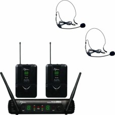 MICROFONE KARSECT S/FIO DUPLO WR-25D/PT25/HT9A P/CABECA